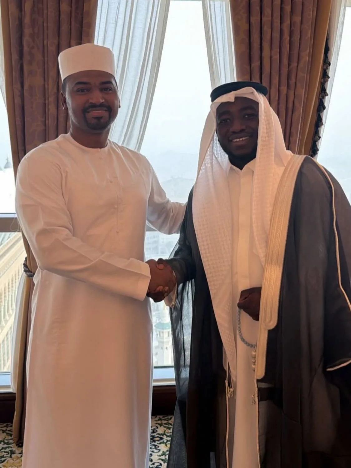 Ahmad Yari with his brother-in-law, Nasir Shema