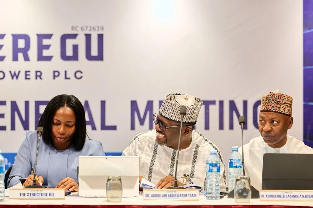 Senator Abdul'aziz Yari with Geregu Power Plc representatives