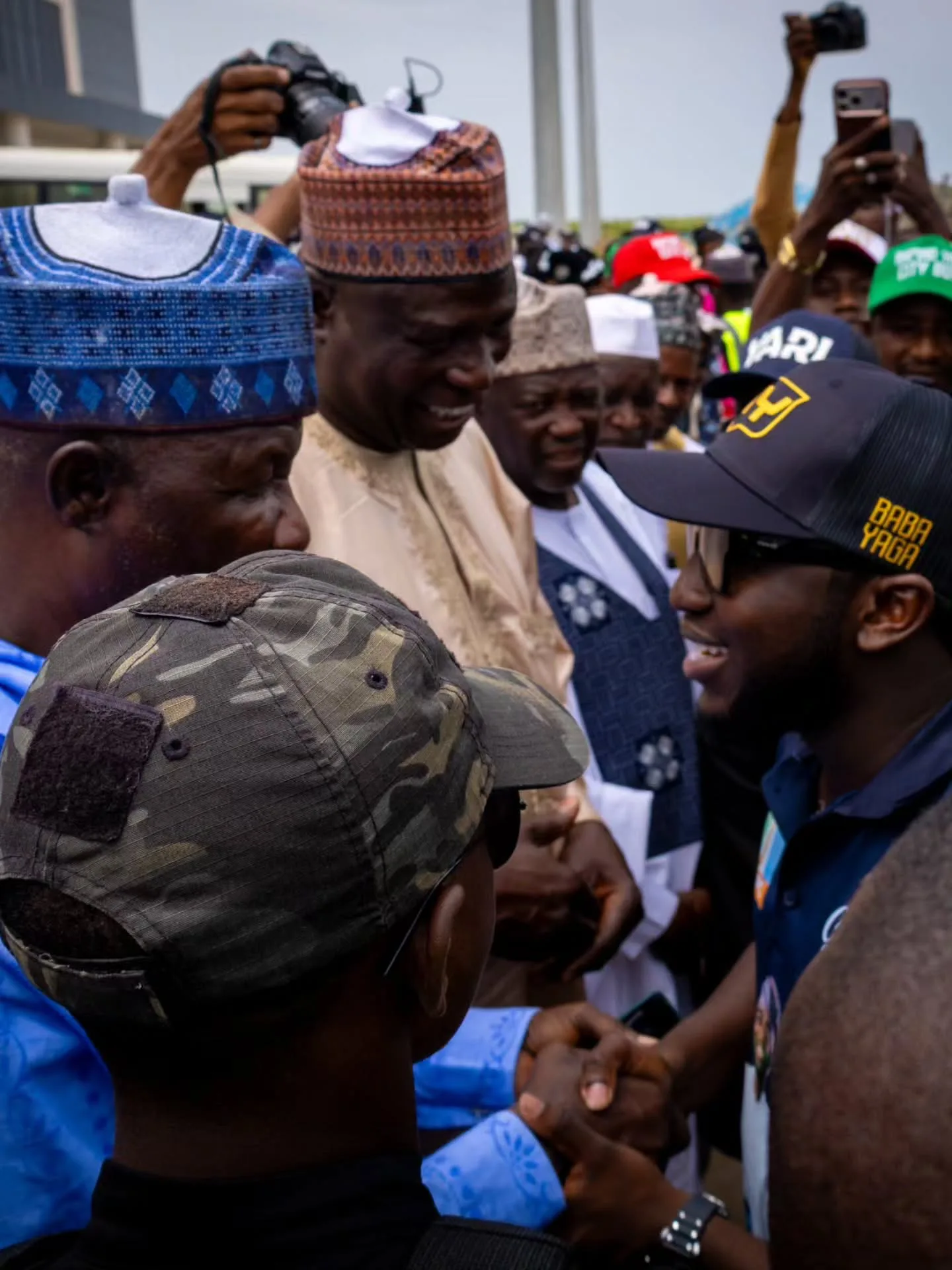 Ahmad Yari at the solidarity walk in Gusau