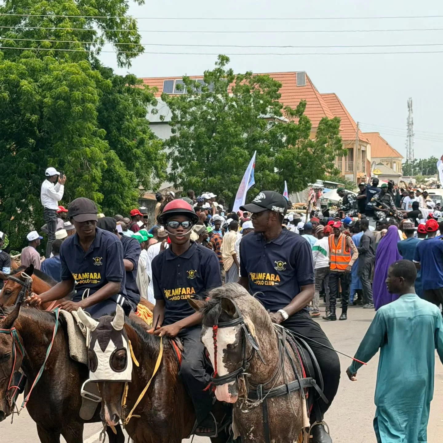 Ahmad Yari at the solidarity walk in Gusau