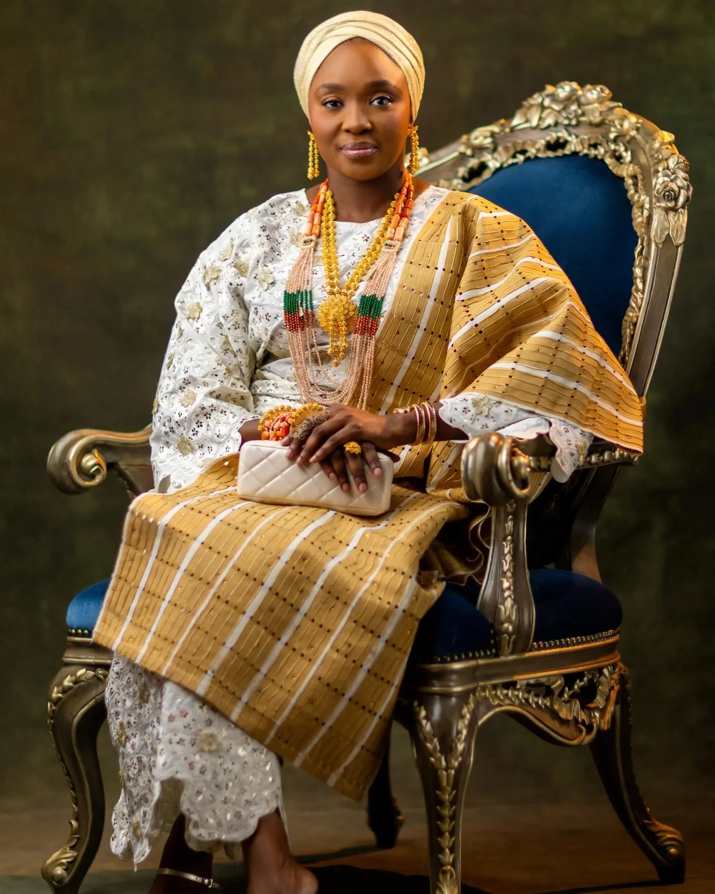 The Yeye Obaloyin of Yorubaland in a studio portrait