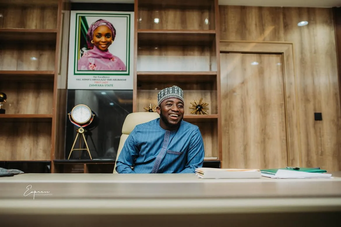 Yari Sport Initiative team visiting Ahmad Yari at his Abuja office